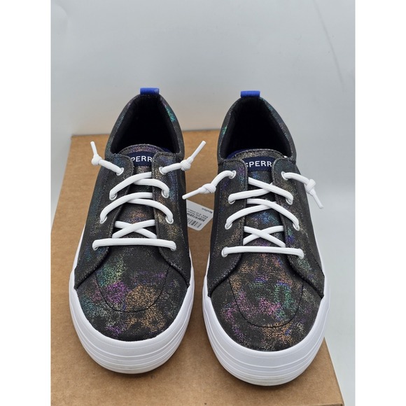 NEW Women's Sperry Crest Vibe -Sneakers -Black Sparkle - Sz 6M - Picture 4 of 13